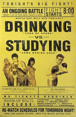 Drinking vs. Studying