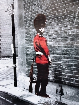 Banksy Poster Queens Guard