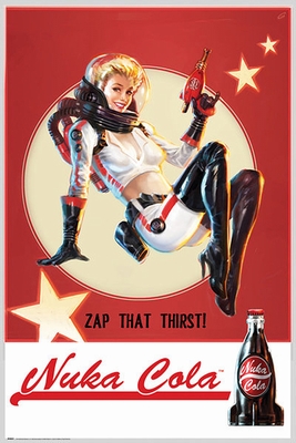 Fallout 4 Poster Nuka Cola Zap that Thirst!