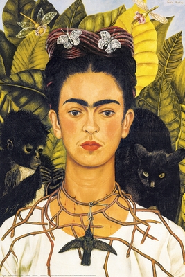 Frida Kahlo Poster Portrait with Necklace