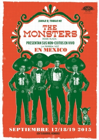 POSTER - THE MONSTERS - MEXICO TOUR 2015