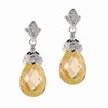 STERLING SILBER (925) TROPFEN-OHRSCHMUCK