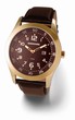 Luigi Gold Leather Brown