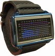 Tokyoflash Uhr - Equalizer High Frequency PU Blue & Blue Lights