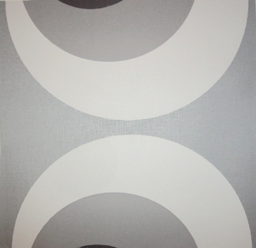 KREISE GREY - RETRO-TAPETE