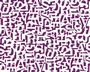 TAPETE - SMILE - BUCHSTABEN VIOLETT