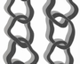 TAPETE - FLOCK III - CHAINS - SCHWARZ