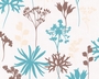 TAPETE - SPRINGTIME 3 - FLOWERS - BLAU