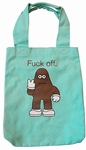 AMOS - FU** OFF STOFFTASCHE - T�RKIS