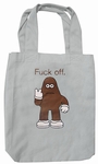 AMOS - FU** OFF STOFFTASCHE - GRAU