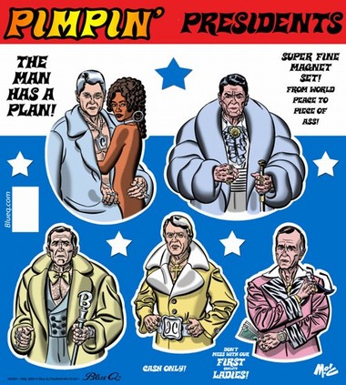 Pimpin Presidents Magnet Set