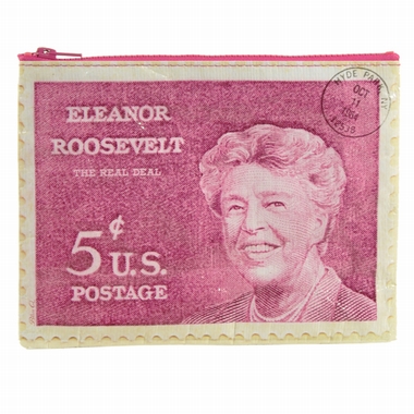 Eleanor Roosevelt Zipper Tasche Blue Q