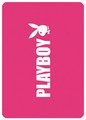 Fleecedecke mit Playboy-Schriftzug Pink