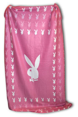 Playboy Fleece Decke - pink