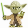 STAR WARS YODA MIT GR�NEM LICHTSCHWERT - HEADKNOCKER Headknocker