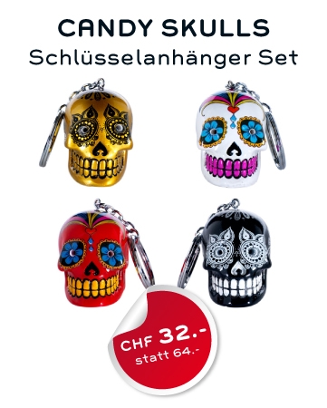 Candy Skulls Schl�sselanh�nger Set