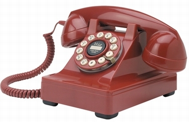 Retrotelefon 302 - Rot