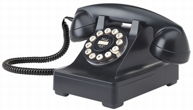 Retrotelefon 302 - Schwarz