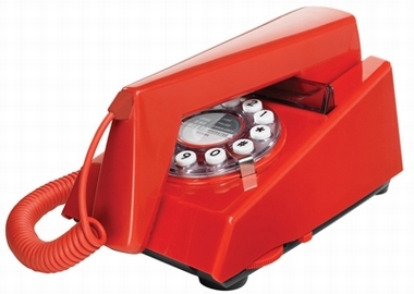 Retrotelefon Trim - Rot