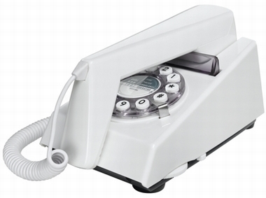 Retrotelefon Trim - Weiss