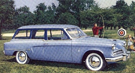 1954 STUDEBAKER COMMANDER CONESTOGA POSTCARD