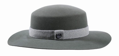 Cloche velours kantiger Kopf Folly Dot salbei