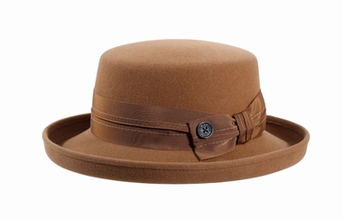 Damen Aufschlaghut tr�s chic camel