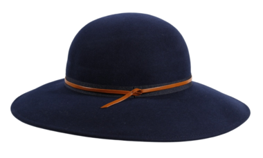 Damencloche breiter Rand - marine