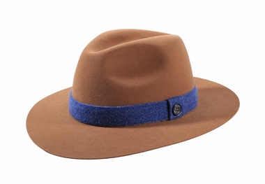 Fedora Traveler velours Folly Dot leucht camel