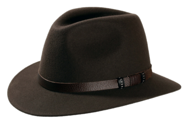 Fedora Traveler Wollfilz Waterproof dunkel taupe