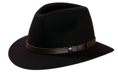 Fedora Traveler Wollfilz Waterproof dunkel viola