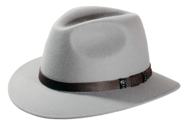 Fedora Traveler Wollfilz Waterproof hellgrau