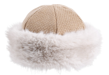 Toque mit Pelz