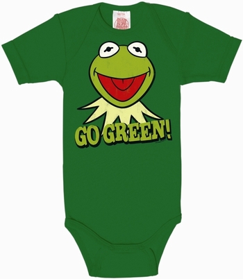 Babybody - Kermit Go Green - Muppets -  gr�n