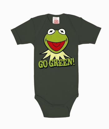 Babybody - Kermit Go Green - Muppets -  oliv