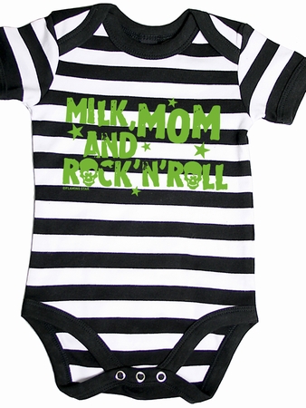 Babybody - Milk, Mom and RocknRoll Streifen