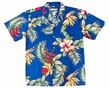 Original Hawaiihemd - Orchid Paradise Blue - Waimea Casual Modell: WCOPABlue