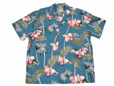 Original Hawaiihemd - Orchid Bamboo Blue - Paradise Found