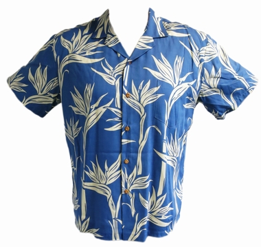 Original Hawaiihemd - Pareau Paradise - blau - Paradise Found