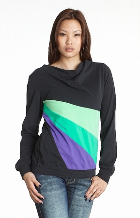 Naketano Pullover - Emma  - Black/ Pastel Green
