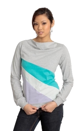 Naketano Pullover - Emma  - Grey Melange/ T�rkis