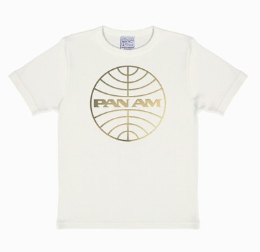 Kids- Shirt - Pan Am Globe (gold)