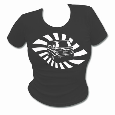 Lovebus Girlie Shirt - vintage schwarz