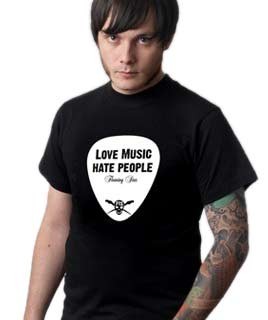 Love Music Hate People Shirt schwarz