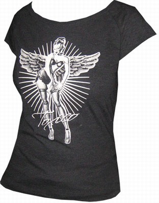 Toxico Shirt - Pin Up Angel Black - Girls