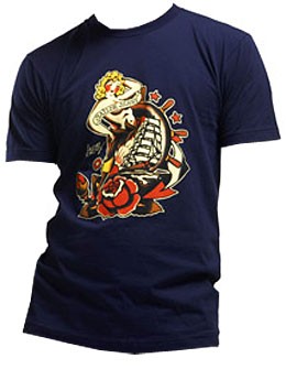 Sailor Jerry Men'S T-Shirt - Nautical Maiden
