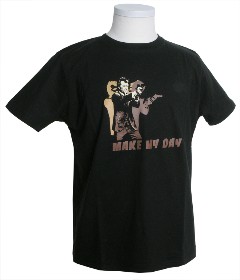 MAKE MY DAY - SCHWARZ - Shirt
