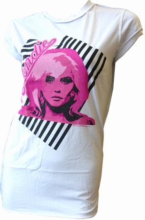 Amplified - Blondie Shirt  - 80s White- Girl