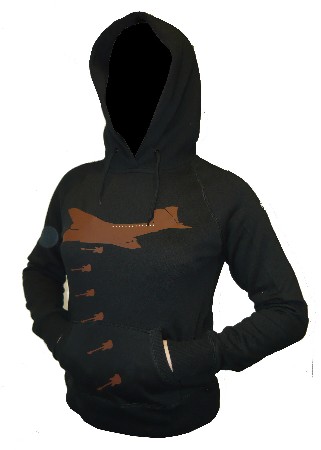 Drowning the world in music - Black - GIRL - Hoody