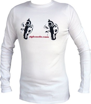 Guns - weiss longsleeve - shirt
